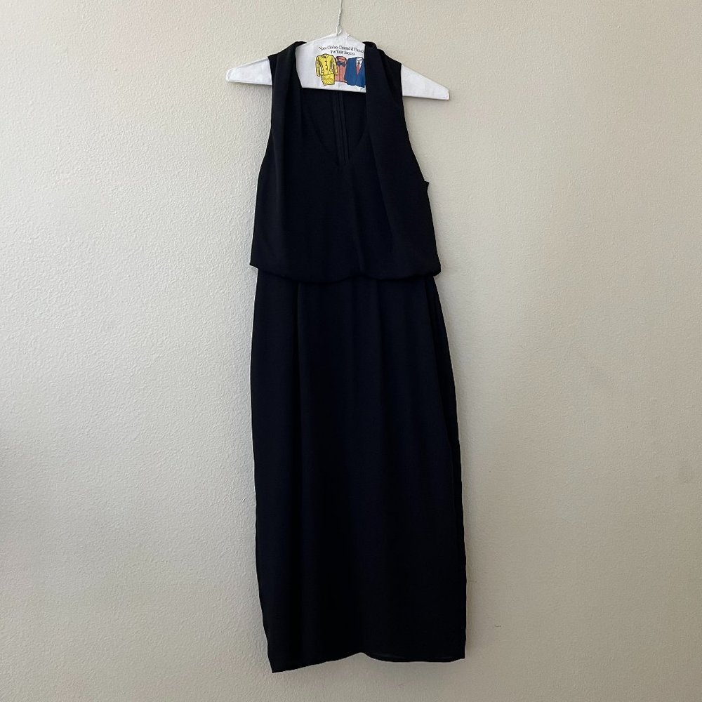 ASOS black midi dress